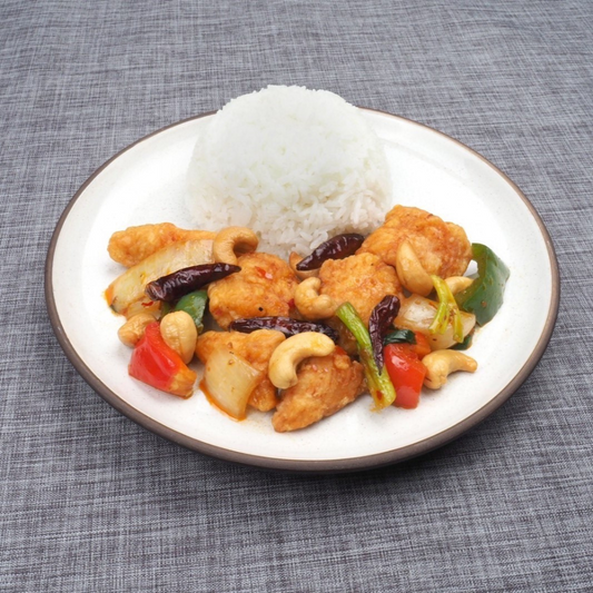 Rice with Fried Cashew Nut