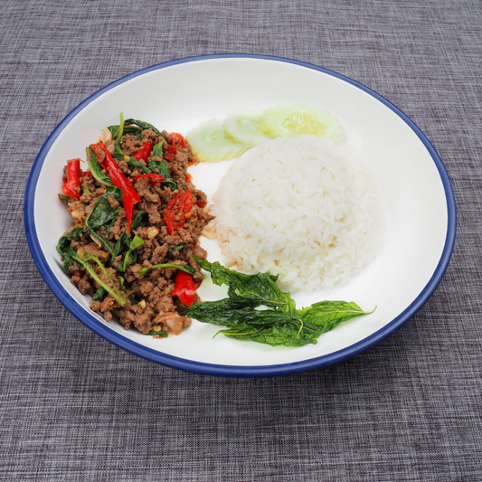 Rice with Minced Chilli Basil